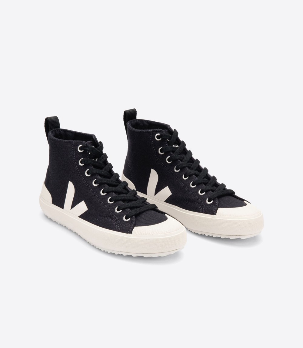 Veja Sneakers Womens - Nova Ht Canvas - Black - 4207NPMJQ